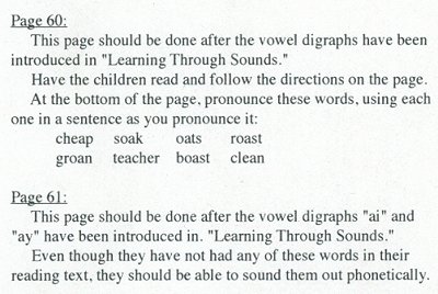 Missing information from Days Go By workbook